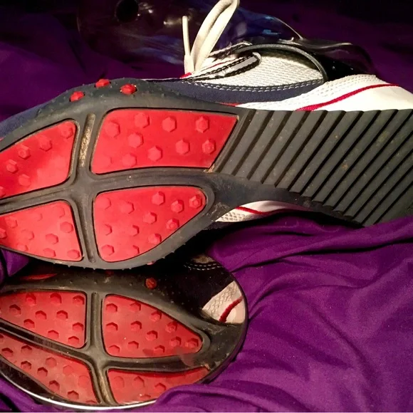 Tommy Hilfiger White and Navy Sneakers - Picture 6 of 6